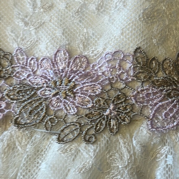 Laura Ashley London Girls Dress White Lace Crinoline 3T NWT - Picture 5 of 9
